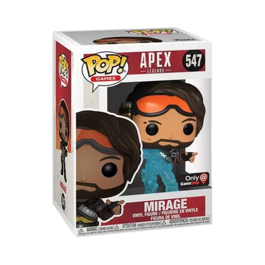 Mirage Translucent Funko Pop! #547 GameStop Exclusive stock photo in-box from Apex Legends