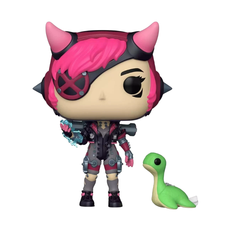 Wattson with Nessie Cyber Punked Funko Pop! #883 GameStop Exclusive stock photo out-of-box from Apex Legends