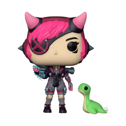 Wattson with Nessie Cyber Punked Funko Pop! #883 GameStop Exclusive stock photo out-of-box from Apex Legends