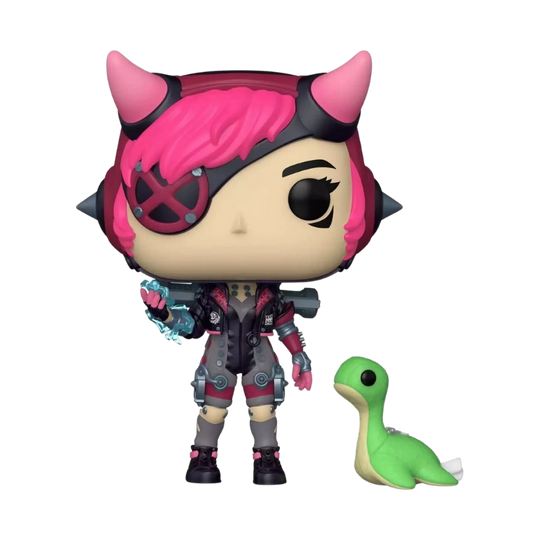 Wattson with Nessie Cyber Punked Funko Pop! #883 GameStop Exclusive stock photo out-of-box from Apex Legends