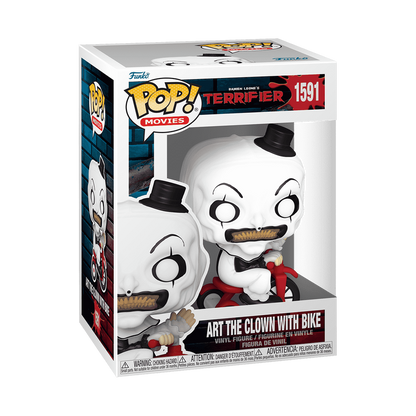 Art The Clown Riding Bike Terrifier Funko Pop Packaging 