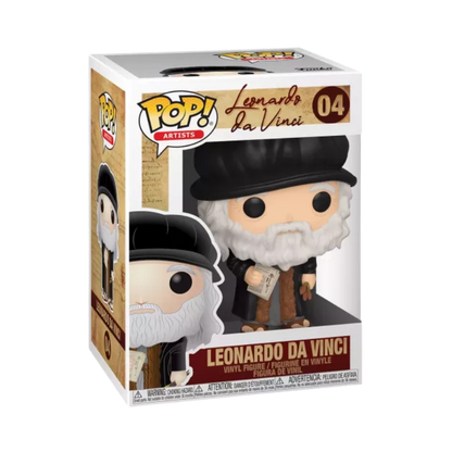 Leonardo Da Vinci Funko Pop! #04 stock photo in-box from Pop! Artists