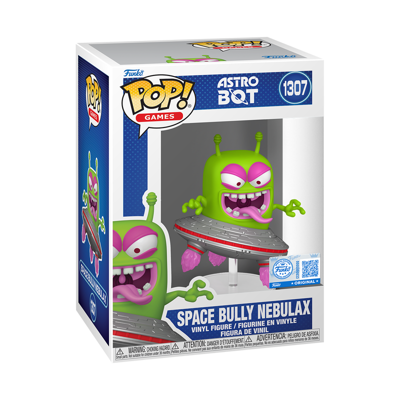 Space Bully Nebulax Funko Pop! #1307 Exclusive stock photo in-box from Astro Bot