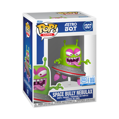 Space Bully Nebulax Funko Pop! #1307 Exclusive stock photo in-box from Astro Bot
