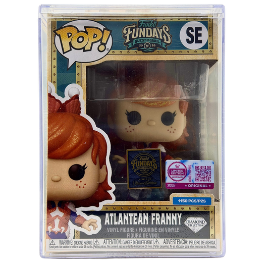 Atlantean Franny Diamond Collection SE Funko Pop! Legendary Limited Edition 1150 Pcs Funko Fundays 2026 Quest for the Grail front view in-box