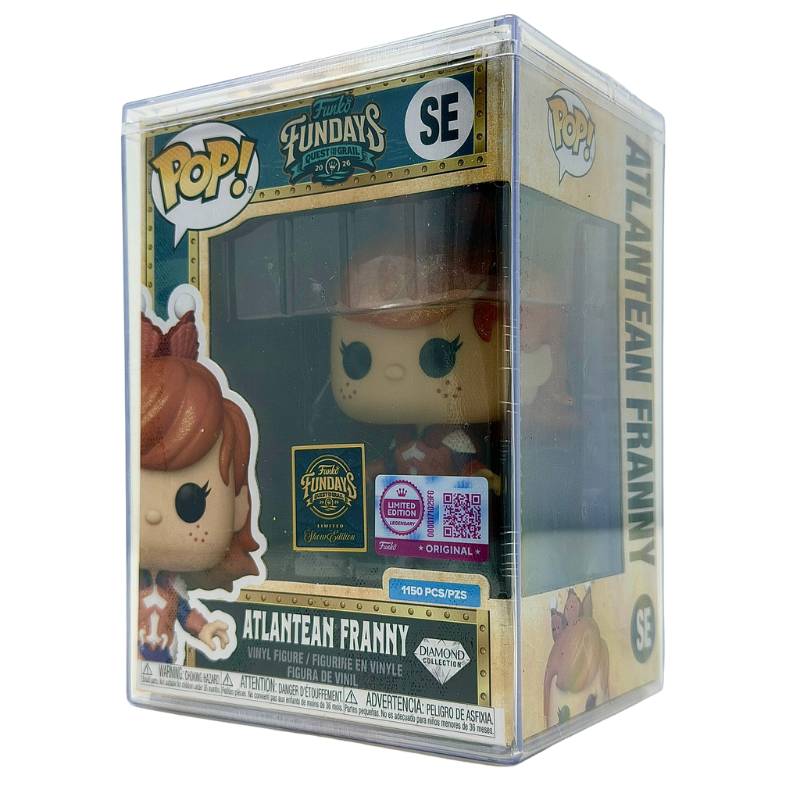 Atlantean Franny Diamond Collection SE Funko Pop! Legendary Limited Edition 1150 Pcs Funko Fundays 2026 Quest for the Grail front left angle in-box