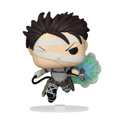 Attack On Titan Levi Funko Pop Figure Wearing Bandages and Mobility Gear