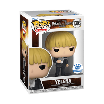 Yelena Funko Pop! #1303 Exclusive stock photo in-box from Attack on Titan