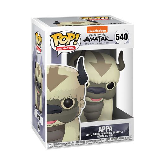 Appa Funko Pop! #540 stock photo in-box from Avatar: The Last Airbender