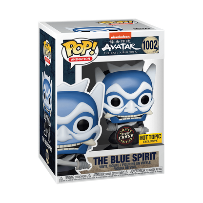The Blue Spirit Funko Pop! #1002 Glow Chase Hot Topic Exclusive stock photo in-box from Avatar: The Last Airbender