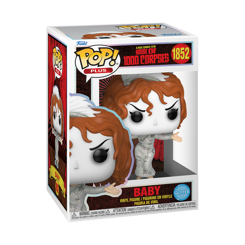 Funko Pop! House of 1000 Corpses Baby #1852 Glitter Funko Pop box packaging front view