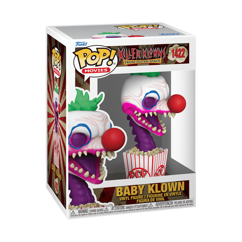 Funko Pop! Killer Klowns from Outer Space Baby Klown #1422 Funko Pop box packaging front view
