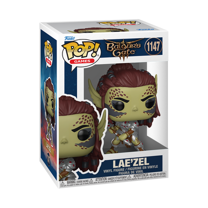 Lae’zel Funko Pop! #1147 in box packaging from Baldur’s Gate 3