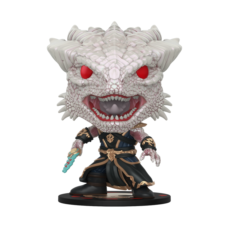 Stock photo of Baldur's Gate III Funko Pop! Dark Urge #1313 Funko Exclusive NYCC 2026 shared-sticker edition out of box.