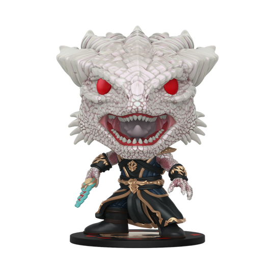 Stock photo of Baldur's Gate III Funko Pop! Dark Urge #1313 Funko Exclusive NYCC 2026 shared-sticker edition out of box.