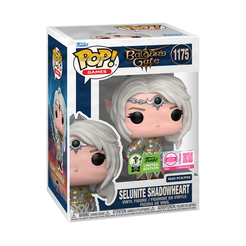 Selunite Shadowheart Funko Pop! #1175 Emerald City Comic Con Limited Edition 1500 PCS stock photo in-box from Baldurs Gate