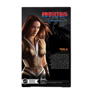 Barbie Masters of the Universe Teela Doll packaging back artwork