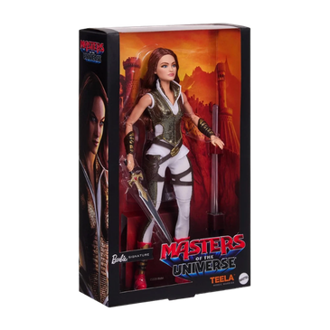 Barbie Masters of the Universe Teela Doll stock photo in-box front angle