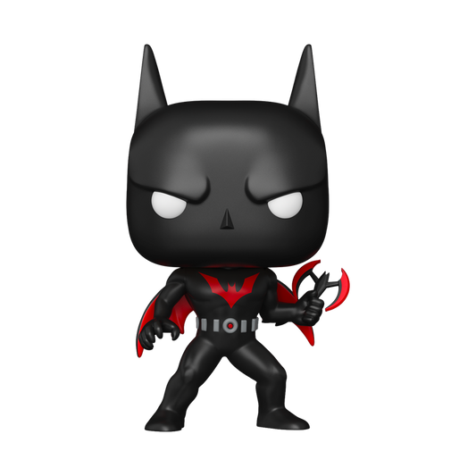 Batman Beyond Terry McGinnis Funko Pop Figure In Batsuit Holding Batarangs