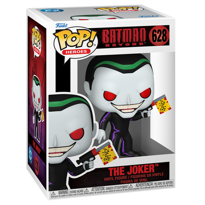 The Joker Funko Pop! #628 stock photo in-box from Batman Beyond