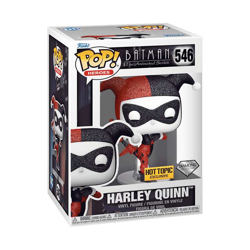 Harley Quinn Funko Pop! #546 Diamond Hot Topic Exclusive stock photo in-box Batman