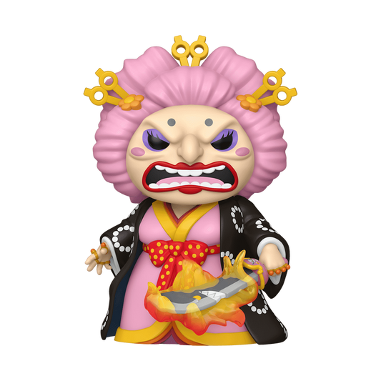 Big Mom One Piece Funko Pop Figure Holding Flaming Napoleon
