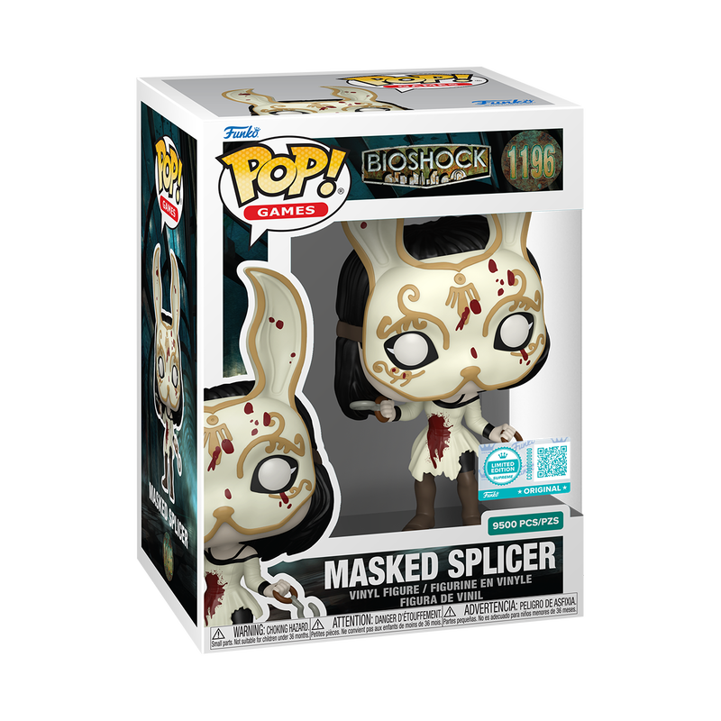 Masked Splicer Funko Pop! #1196 Supreme Limited Edition 9500 Piece stock photo in-box from Bioshock