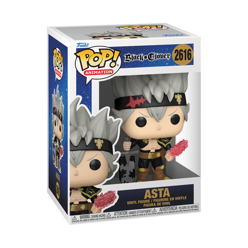 Asta with Devil Arm Funko Pop! #2616 stock photo in-box from Black Clover
