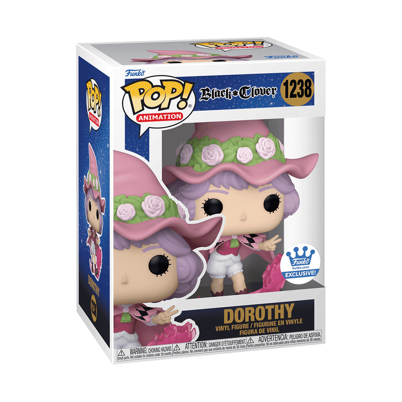 Dorothy Unsworth Peace Sign Funko Pop! #1238 Funko Exclusive stock photo in-box from Black Clover