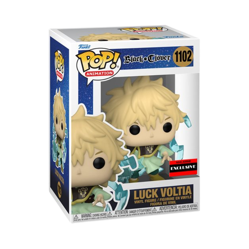 Luck Voltia Funko Pop! #1102 AAA Anime Exclusive in box packaging from Black Clover