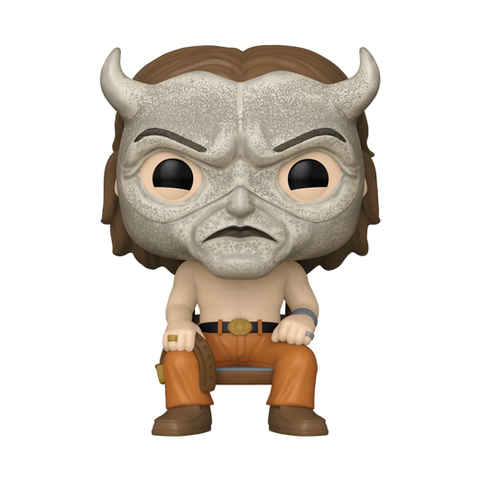 Black Phone The Grabber Funko Pop Figure Holding Belt Wearing Horned Mask