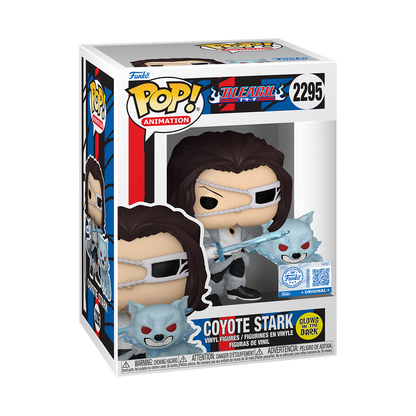 Coyote Stark Funko Pop! #2295 Glow in the Dark GameStop Exclusive stock photo in-box Bleach