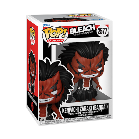 Kenpachi Zaraki Bankai Funko Pop! #2577 stock photo in-box from Bleach: Thousand-Year Blood War
