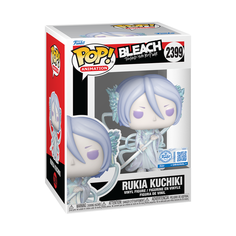Rukia Kuchiki Funko Pop! #2399 Exclusive stock photo in-box from Bleach Thousand-Year Blood War
