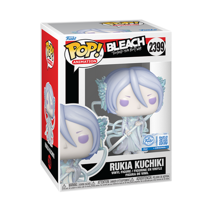 Rukia Kuchiki Funko Pop! #2399 Exclusive stock photo in-box from Bleach Thousand-Year Blood War
