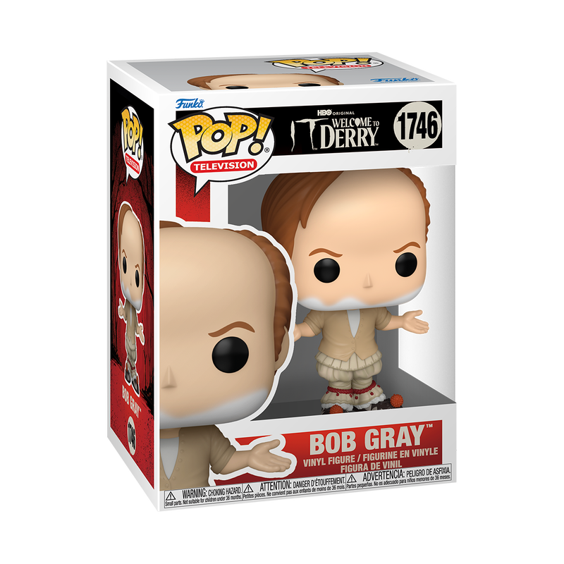 Funko Pop! IT Welcome to Derry Bob Gray #1746 Funko Pop box packaging front view