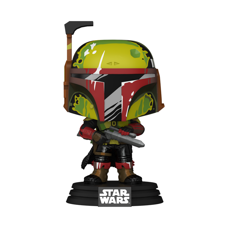 Boba Fett Retro Star Wars Funko Pop Figure Holding EE-3 Carbine Rifle