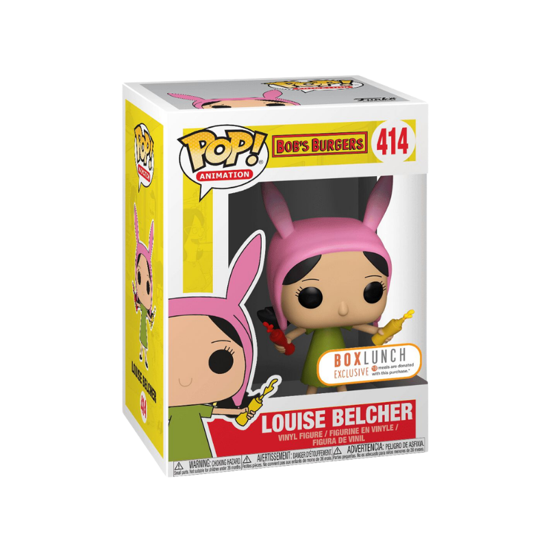 Louise Belcher Funko Pop! #414 BoxLunch Exclusive stock photo in-box from Bob's Burgers