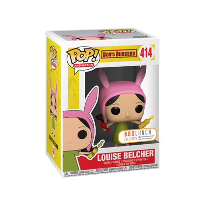 Louise Belcher Funko Pop! #414 BoxLunch Exclusive stock photo in-box from Bob's Burgers
