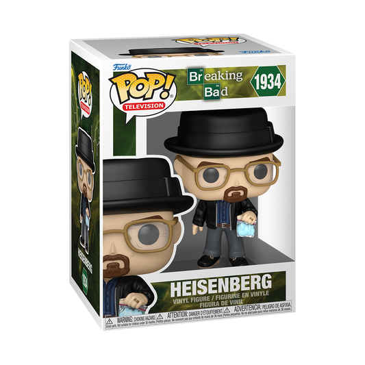 Heisenberg Funko Pop! #1934 stock photo in-box from Breaking Bad