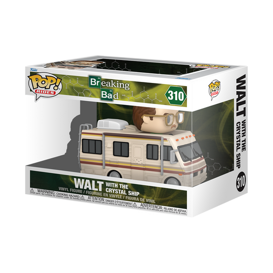 Walt with Crystal Ship Funko Pop! #310 stock photo in-box from Breaking Bad