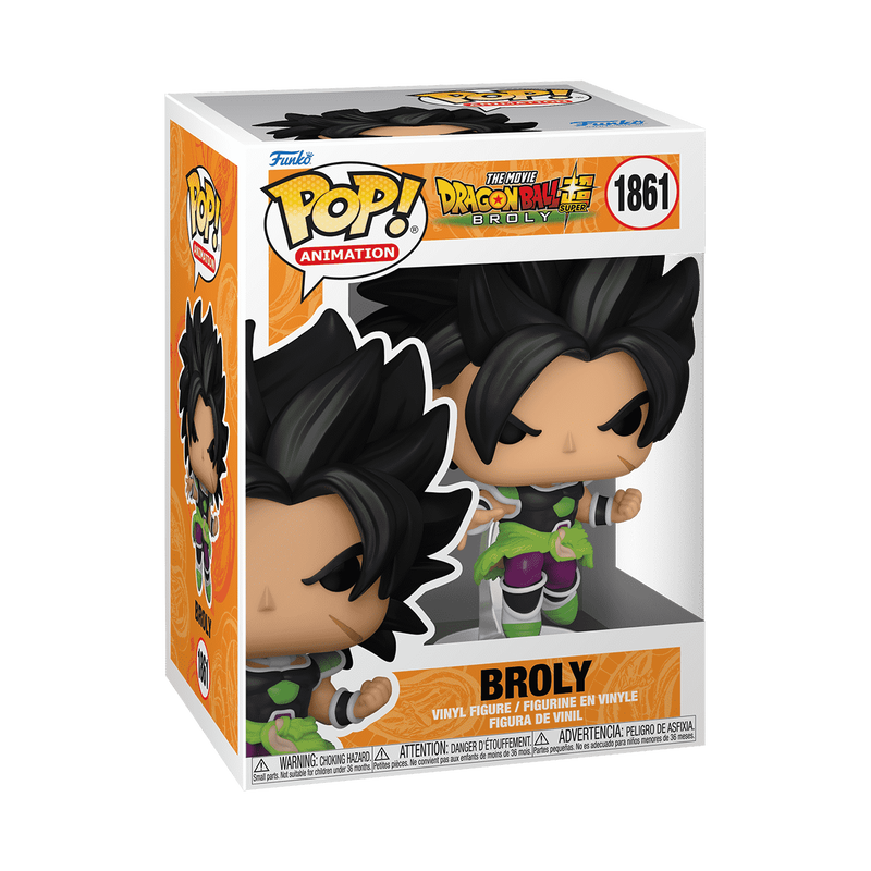 Funko Pop! Dragon Ball Super Broly #1861 Funko Pop box packaging front view