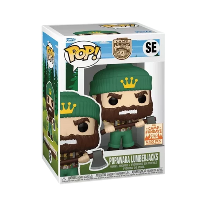 Popawaka Lumberjacks Funko Pop! Camp Fundays 2023 Limited Edition 6500 Pieces stock photo in-box