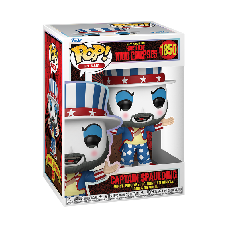 Funko Pop! House of 1000 Corpses Captain Spaulding #1850 Funko Pop box packaging front view
