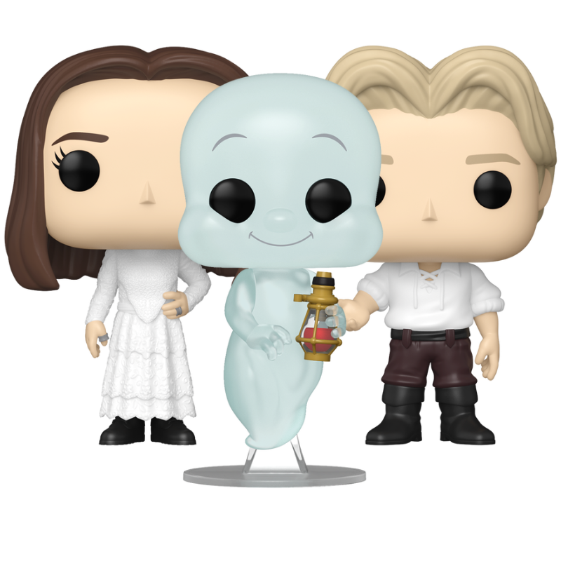 Casper #1848 Common, Casper #1848 Chase, and Kate Harvey #1849 Funko Pop! set stock photo out-of-box from Casper