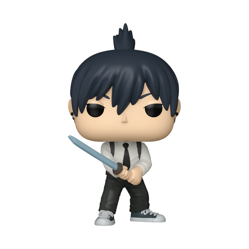 Funko Pop Aki Hayakawa #1942 from Chainsaw Man, Animation Expo 2025 Limited Edition figure outside packaging.
