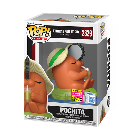 Pochita Funko Pop! #2329 San Diego Comic-Con Shared stock photo in-box from Chainsaw Man
