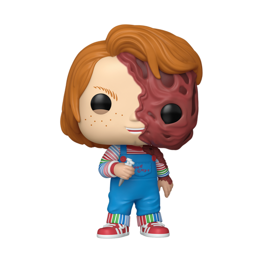 Chucky Melted Face Funko Pop Figure Holding Needles