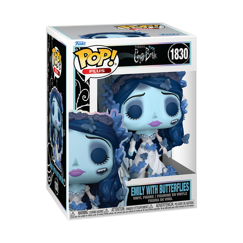 Corpse Bride Emily with Butterflies Funko Pop Plus Packaging