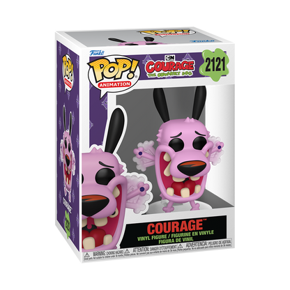 Courage Funko Pop! #2121 stock photo in-box from Courage the Cowardly Dog
